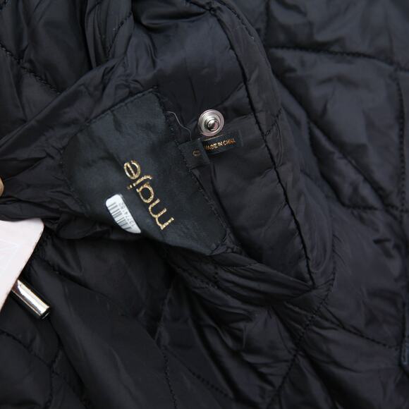 Maje Reversible Quilted Jacket in Olive Green/Black - Picture 7 of 10